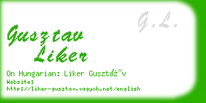 gusztav liker business card